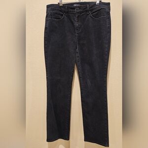 NYDJ Women's Black Marilyn Straight Leg Jeans, Size 12